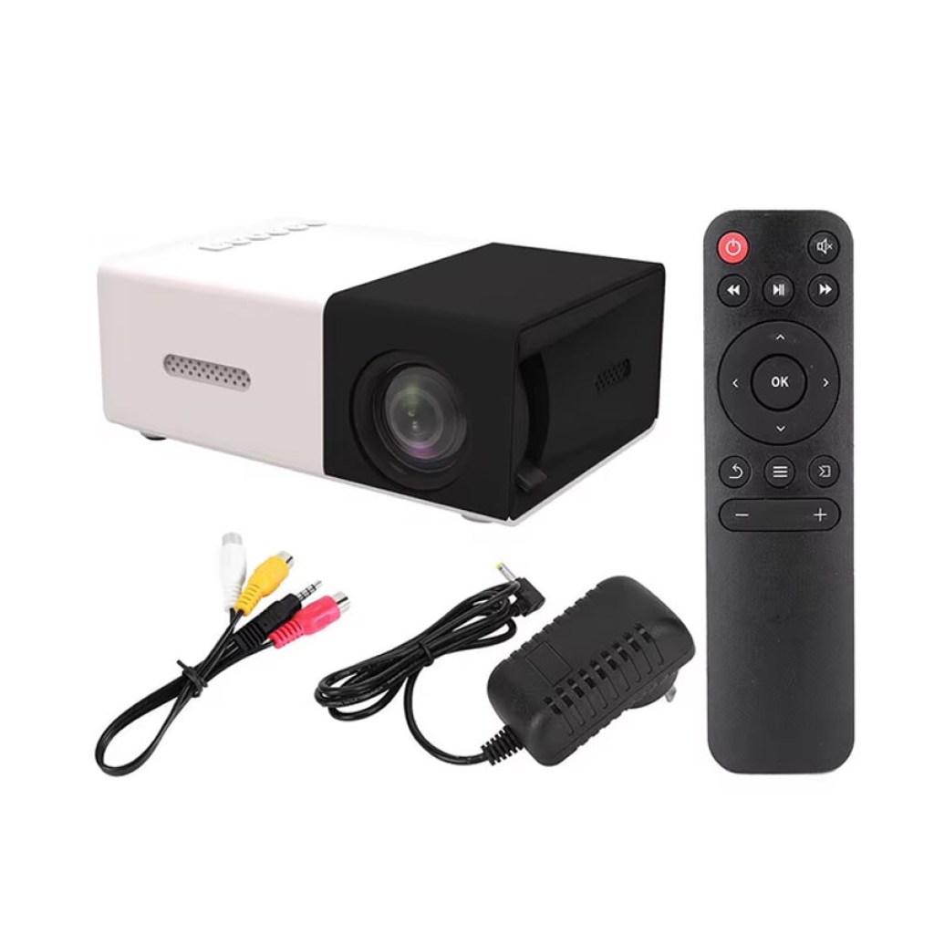 white black projector